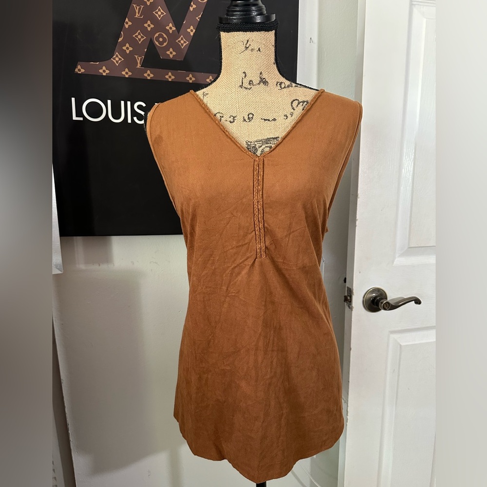 🆕French Laundry Brown Suede Top